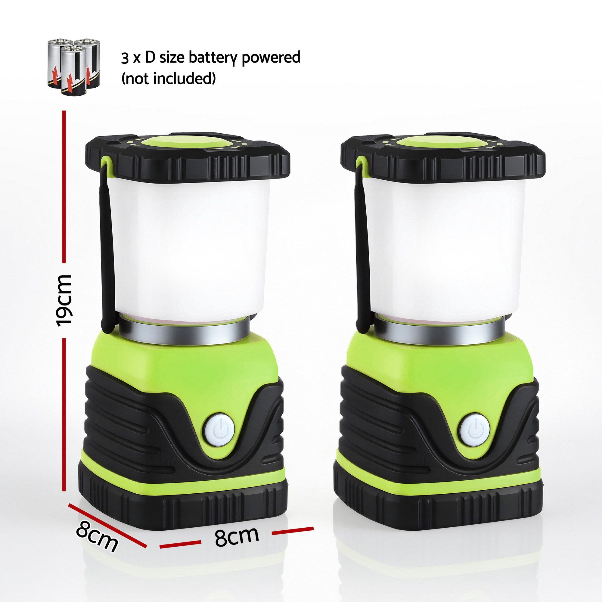 Weisshorn 2-Pack LED Camping Lanterns, 1000LM Super Bright Waterproof Portable Emergency Tent Lights-Outdoor Recreation > Camping > Camping Lights & Lanterns-PEROZ Accessories