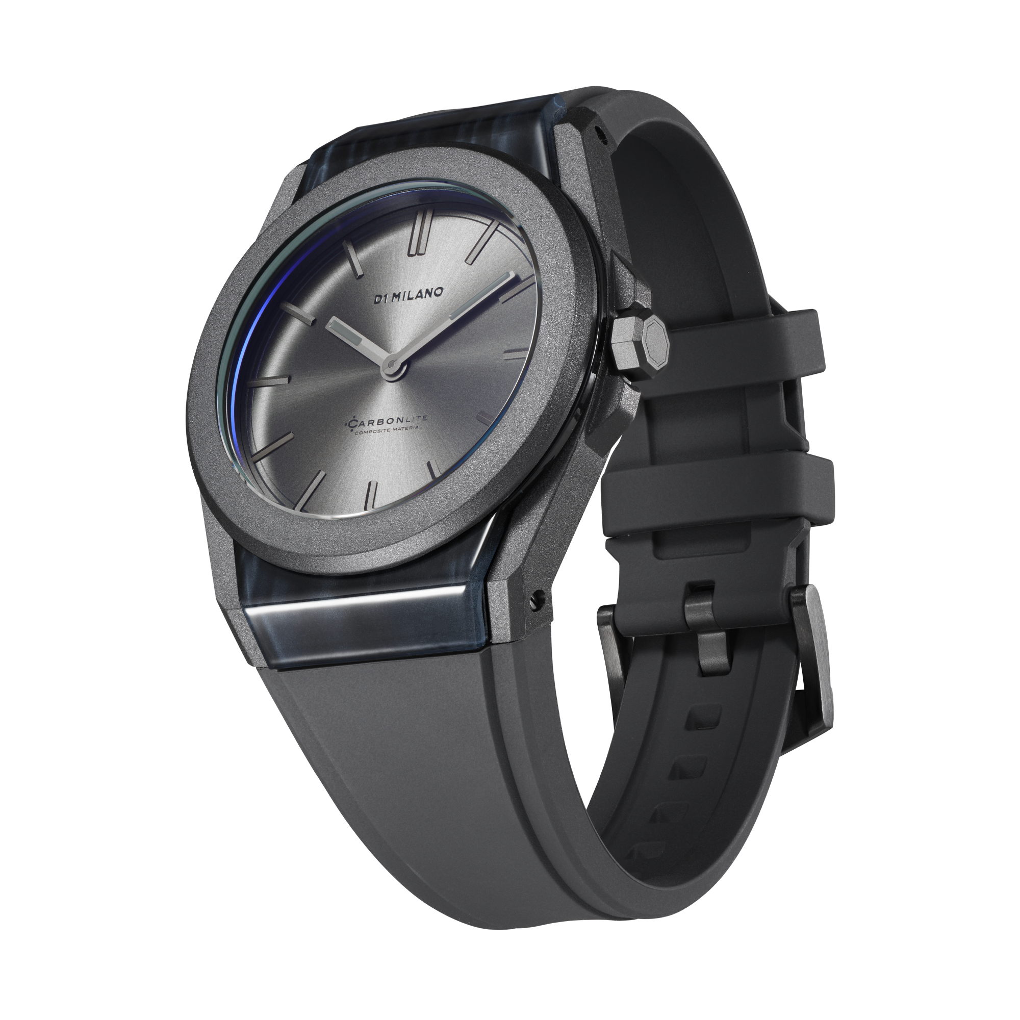 D1 Milano Carbonlite Grey 40.5mm Watch-Quartz Watches-PEROZ Accessories