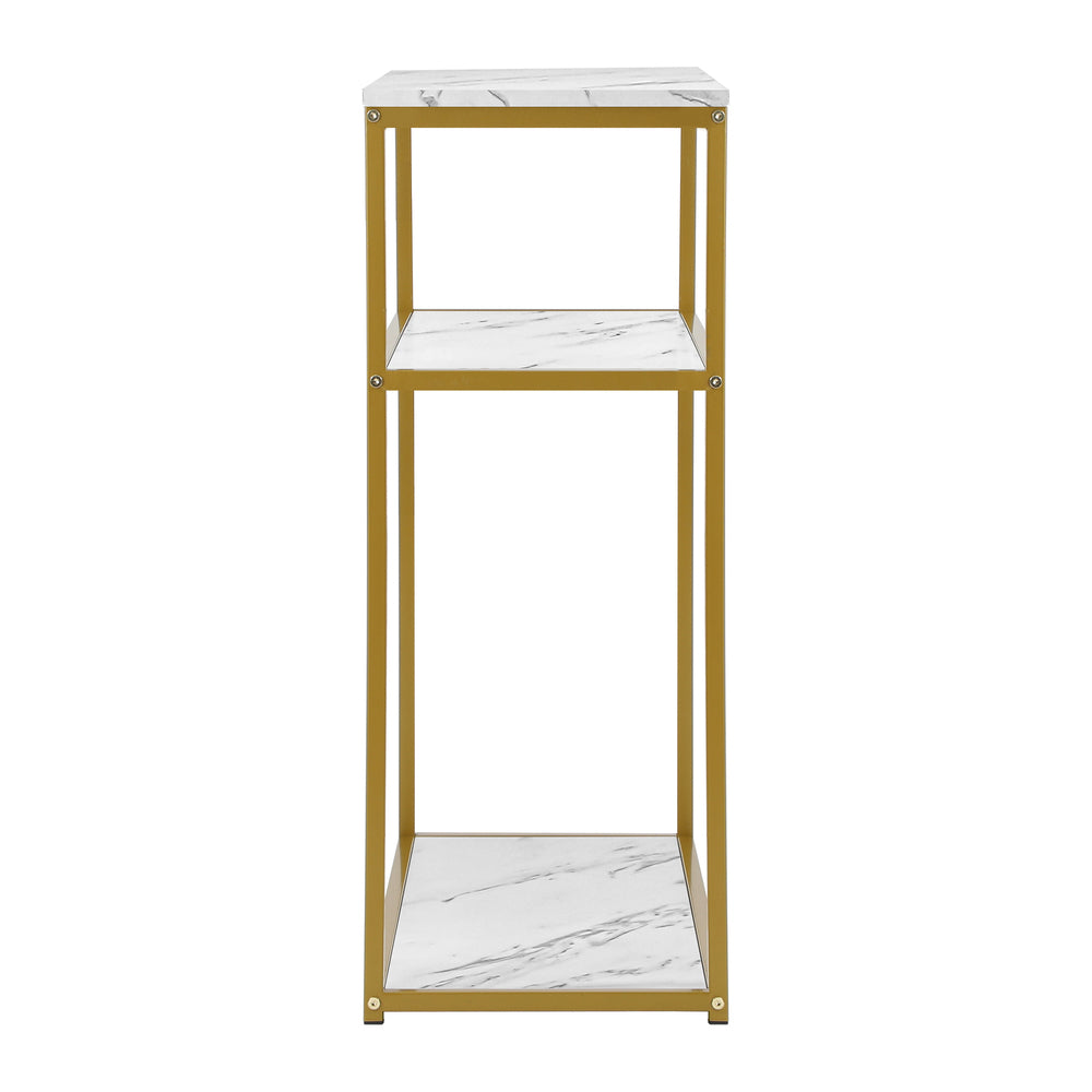 Oikiture Hall Console Table Metal Hallway Desk Entry Display Wh&GD Furniture-Console Tables-PEROZ Accessories