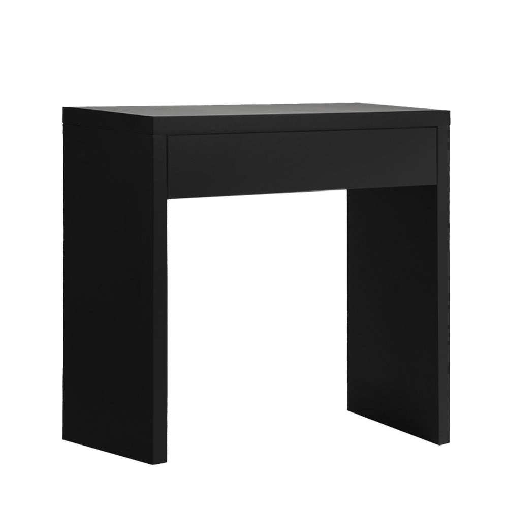 Oikiture Console Table with Drawer Black-Console Table-PEROZ Accessories