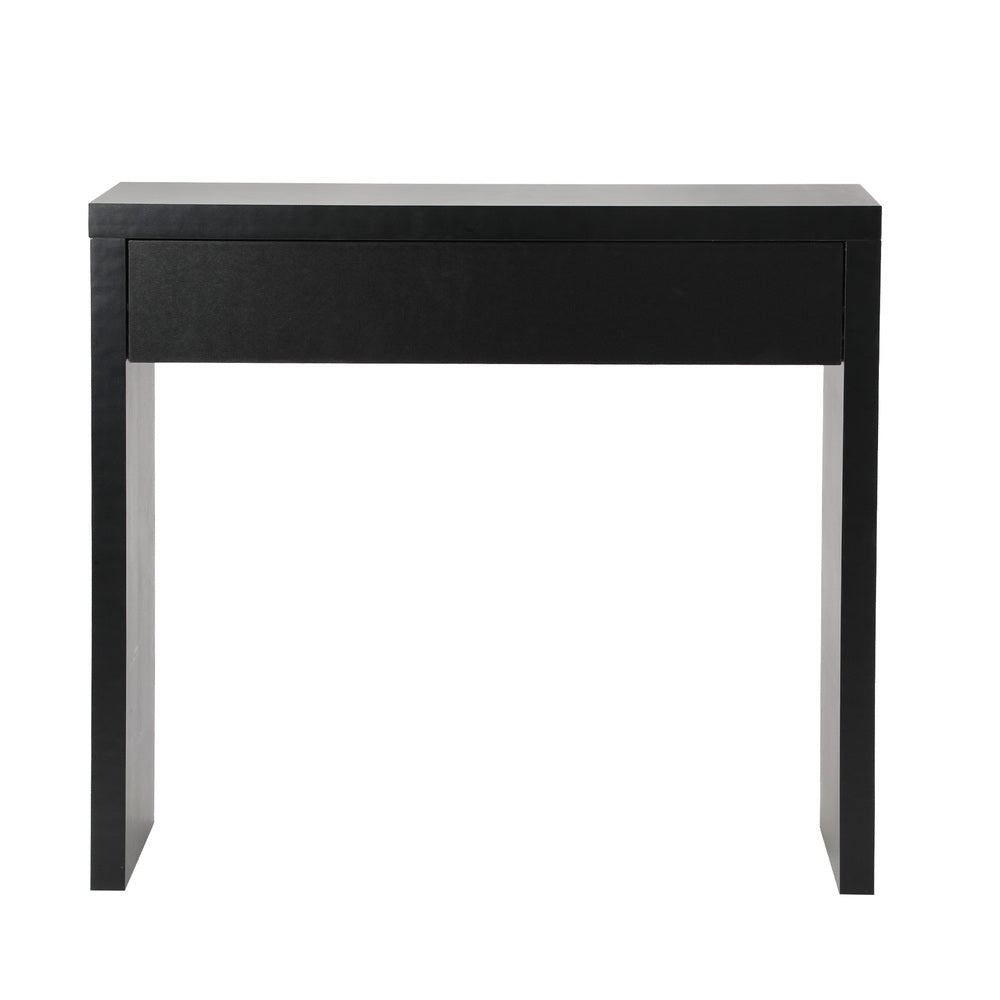Oikiture Console Table with Drawer Black-Console Table-PEROZ Accessories