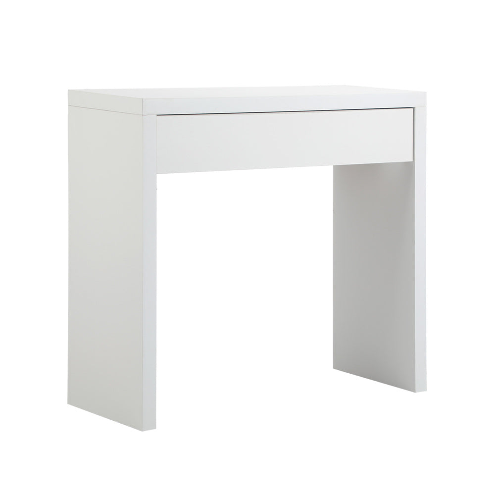 Oikiture Console Table with Drawer White-Console Table-PEROZ Accessories