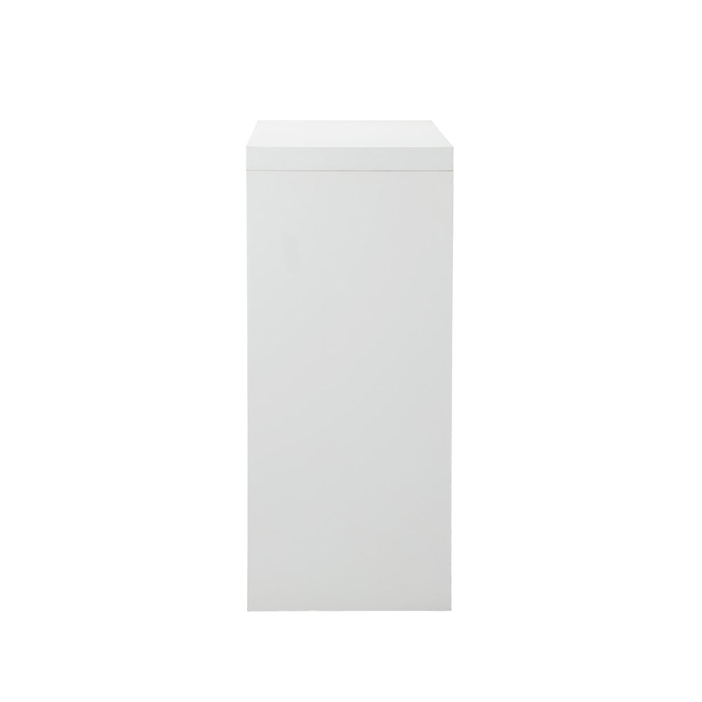 Oikiture Console Table with Drawer White-Console Table-PEROZ Accessories