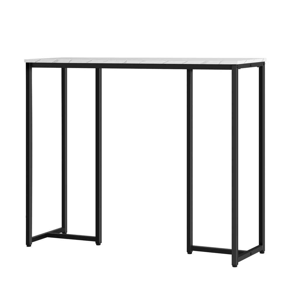 Oikiture Console Table with Metal Frame 95 x 29 x 78.5 Hallway Table Display Side Table-Console Tables-PEROZ Accessories