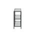 Oikiture Console Table Tempered Glass 3 Shelves Black-Console Table-PEROZ Accessories