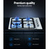 Devanti Gas Cooktop 60cm Stove Hob Silvir-Appliances > Kitchen Appliances-PEROZ Accessories