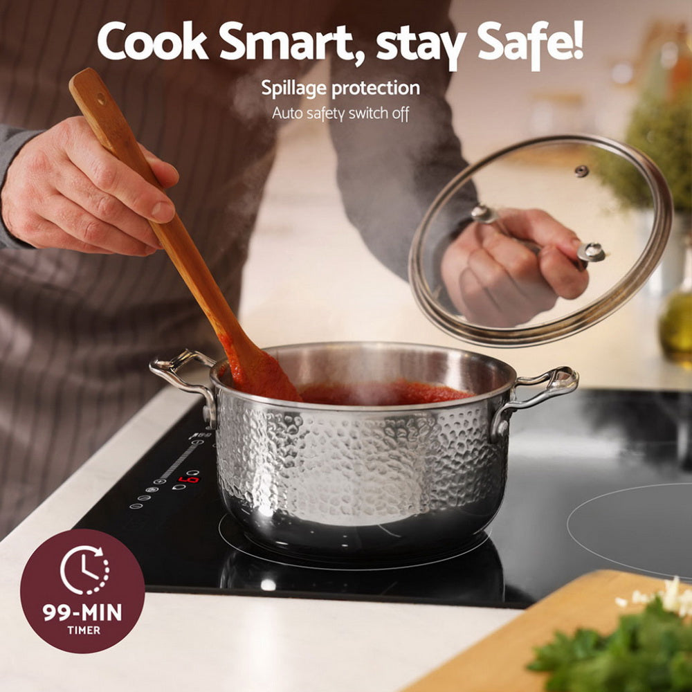 Devanti Induction Cooktop 60cm Electric Cooker-Appliances > Kitchen Appliances > Cooktops & Stoves-PEROZ Accessories