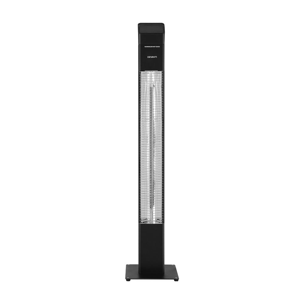 Devanti Radiant Tower Heater Electric Portable Remote Control 2000W Heating-Appliances > Heaters-PEROZ Accessories