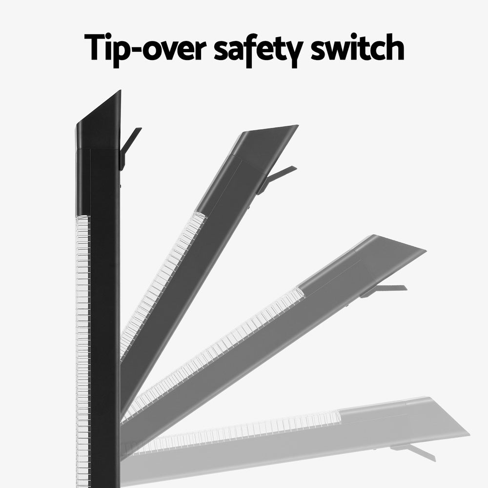 Devanti Radiant Tower Heater Electric Portable Remote Control 2000W Heating-Appliances > Heaters-PEROZ Accessories