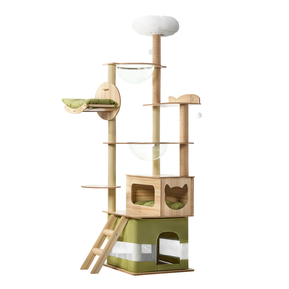 Alopet Cat Tree Tower Scratching Post 196cm Condo House Bed Furniture-Cat Tree-PEROZ Accessories