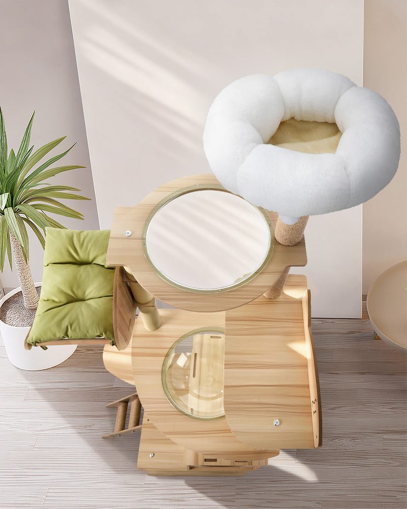 Alopet Cat Tree Tower Scratching Post 196cm Condo House Bed Furniture-Cat Tree-PEROZ Accessories