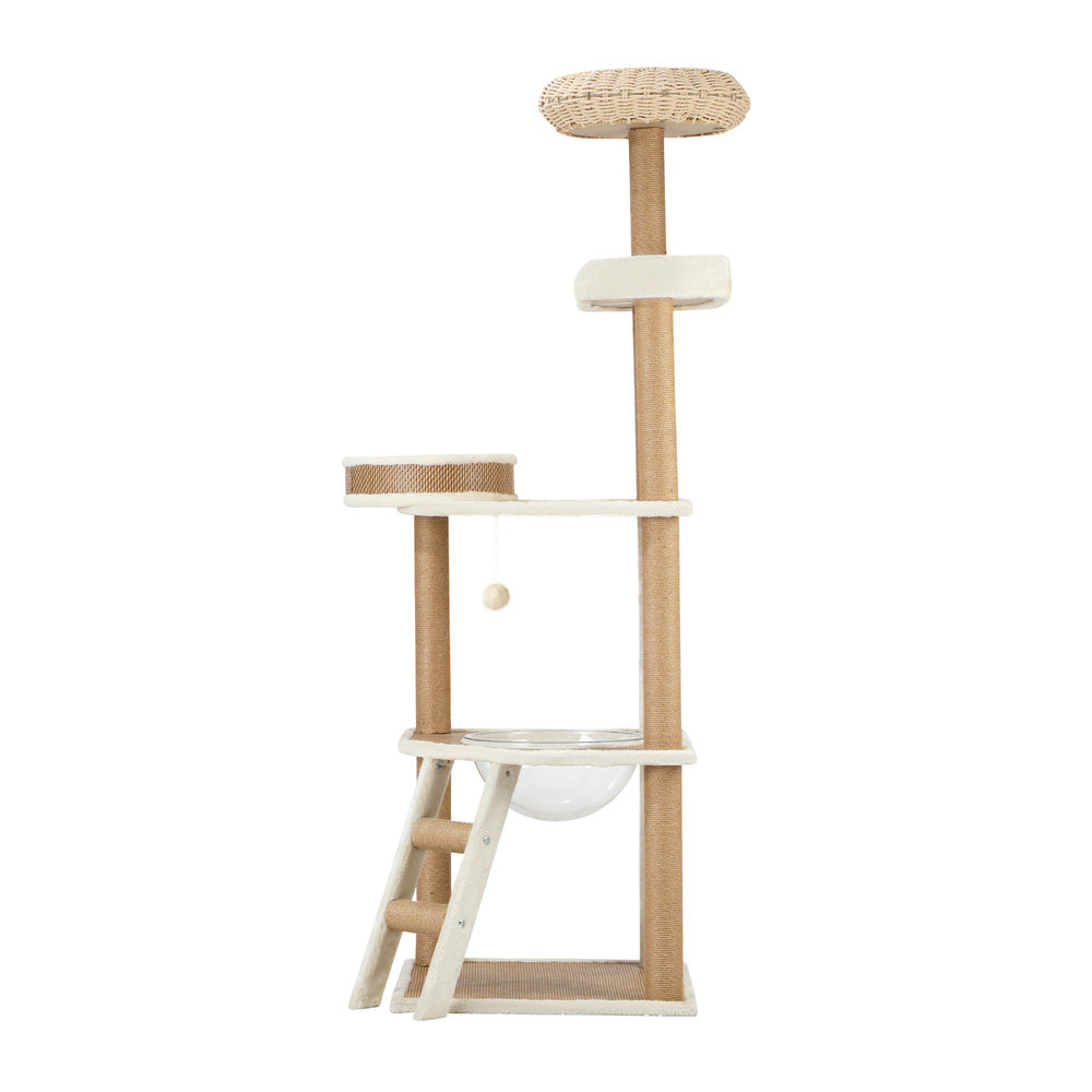 Alopet Cat Tree Rattan Cat Scratching Post 153CM-Cat Tree-PEROZ Accessories