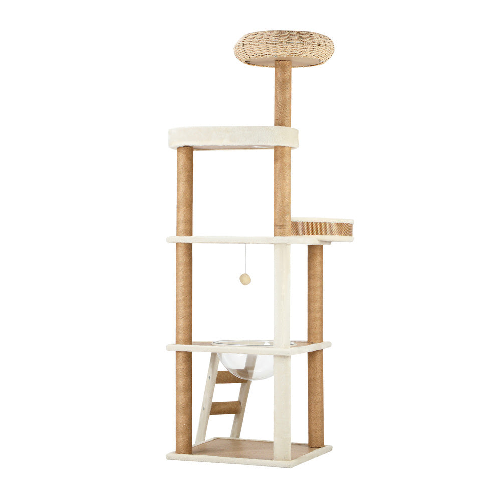 Alopet Cat Tree Rattan Cat Scratching Post 153CM-Cat Tree-PEROZ Accessories