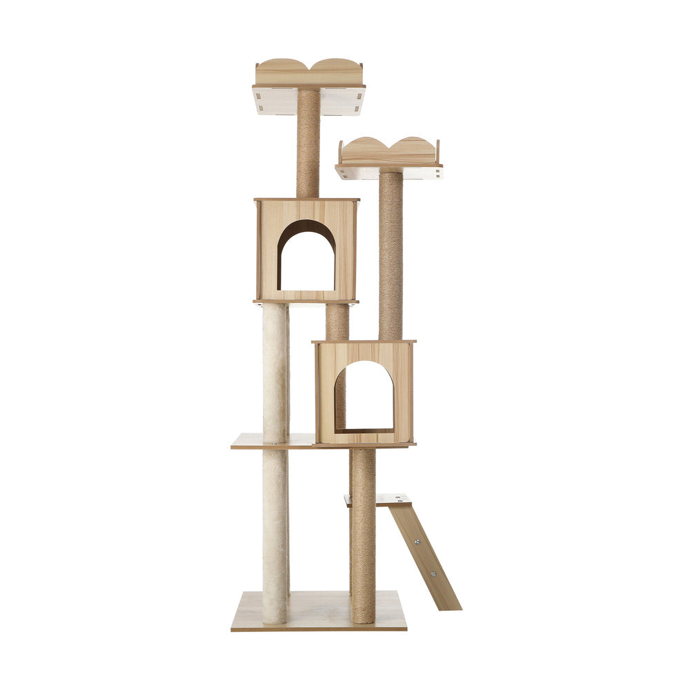 Alopet Cat Tree Tower Scratching Post Wood Condo 161cm-Cat Trees-PEROZ Accessories