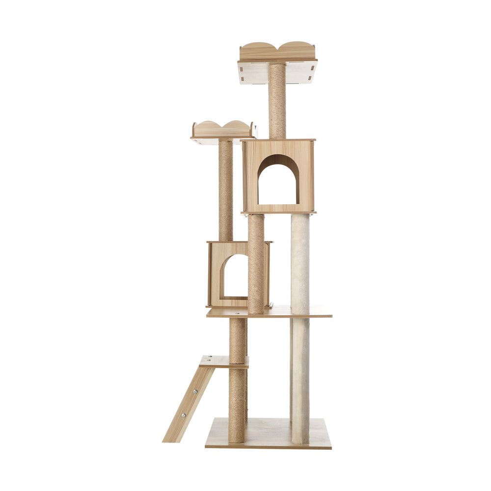 Alopet Cat Tree Tower Scratching Post Wood Condo 161cm-Cat Trees-PEROZ Accessories