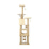 Alopet 190cm Wooden Cat Tree with Ladder, Cat Condo and Scratching Post Cat Tower-Cat Trees-PEROZ Accessories