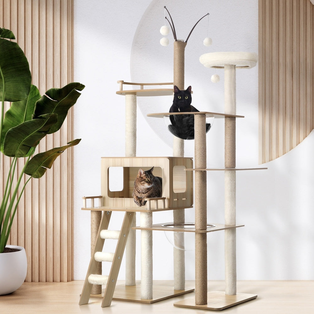Alopet Large Cat Tree Wood Scratcher Condo House Bed 172cm-Cat Trees-PEROZ Accessories