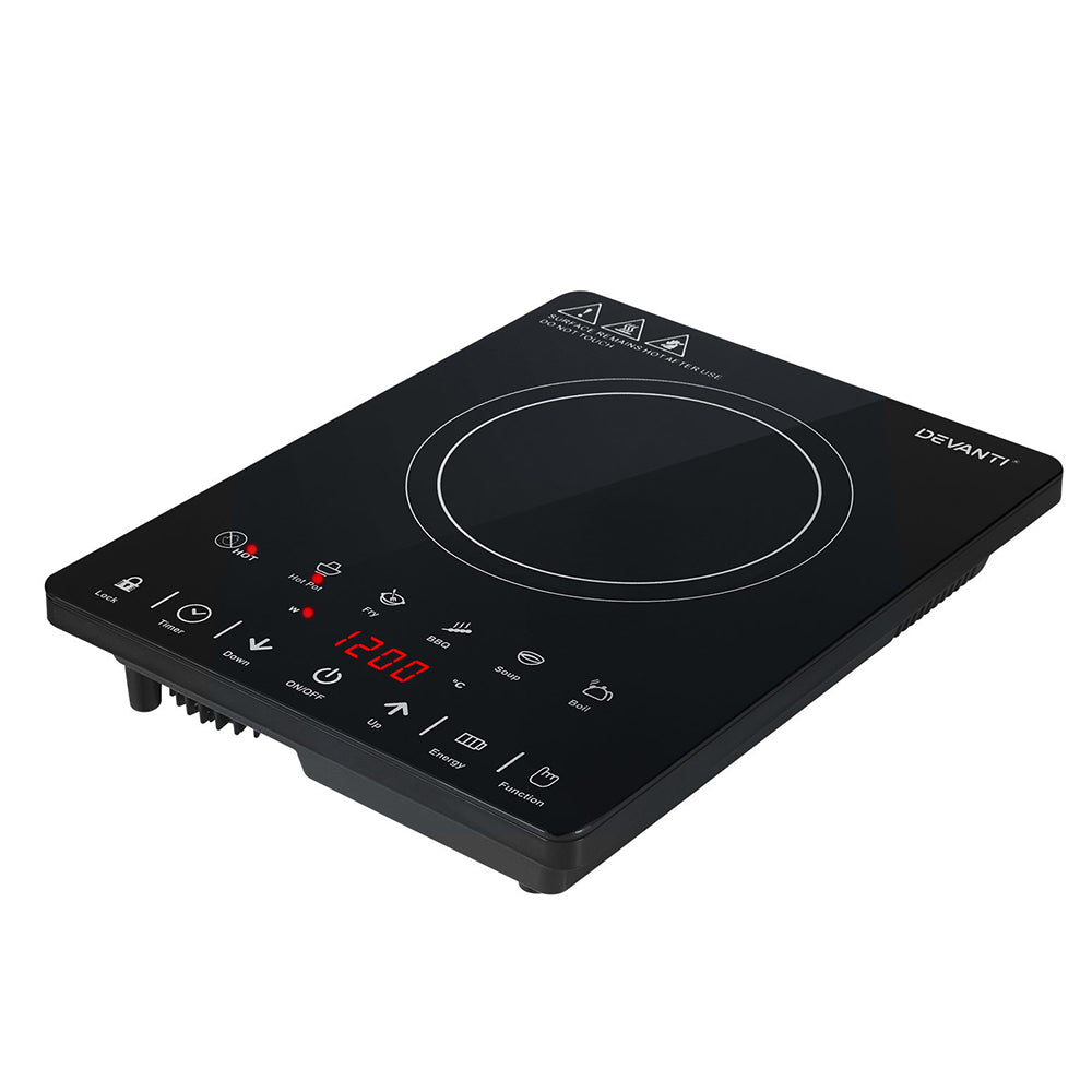 Devanti Electric Ceramic Cooktop 30cm-Appliances > Kitchen Appliances-PEROZ Accessories