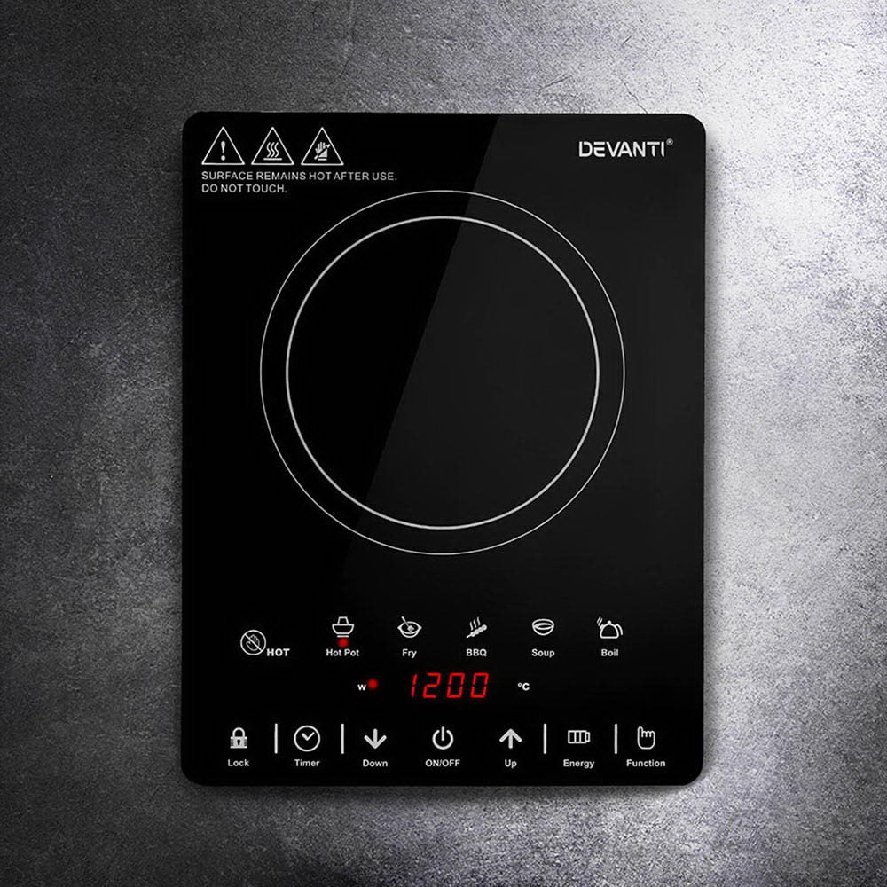 Devanti Electric Ceramic Cooktop 30cm-Appliances > Kitchen Appliances-PEROZ Accessories