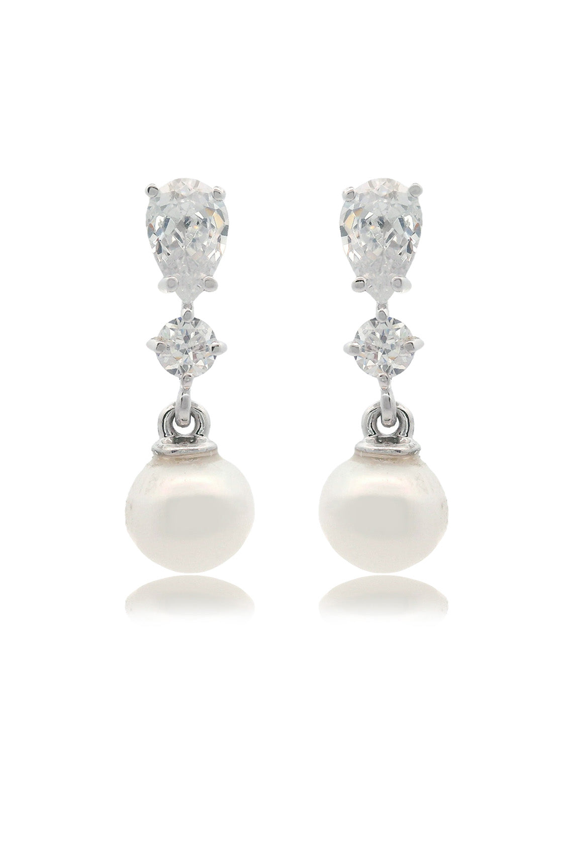 CHIC NOEL FRESHWATER PEARL PYRMONT EARRINGS SILVER-PEROZ Accessories