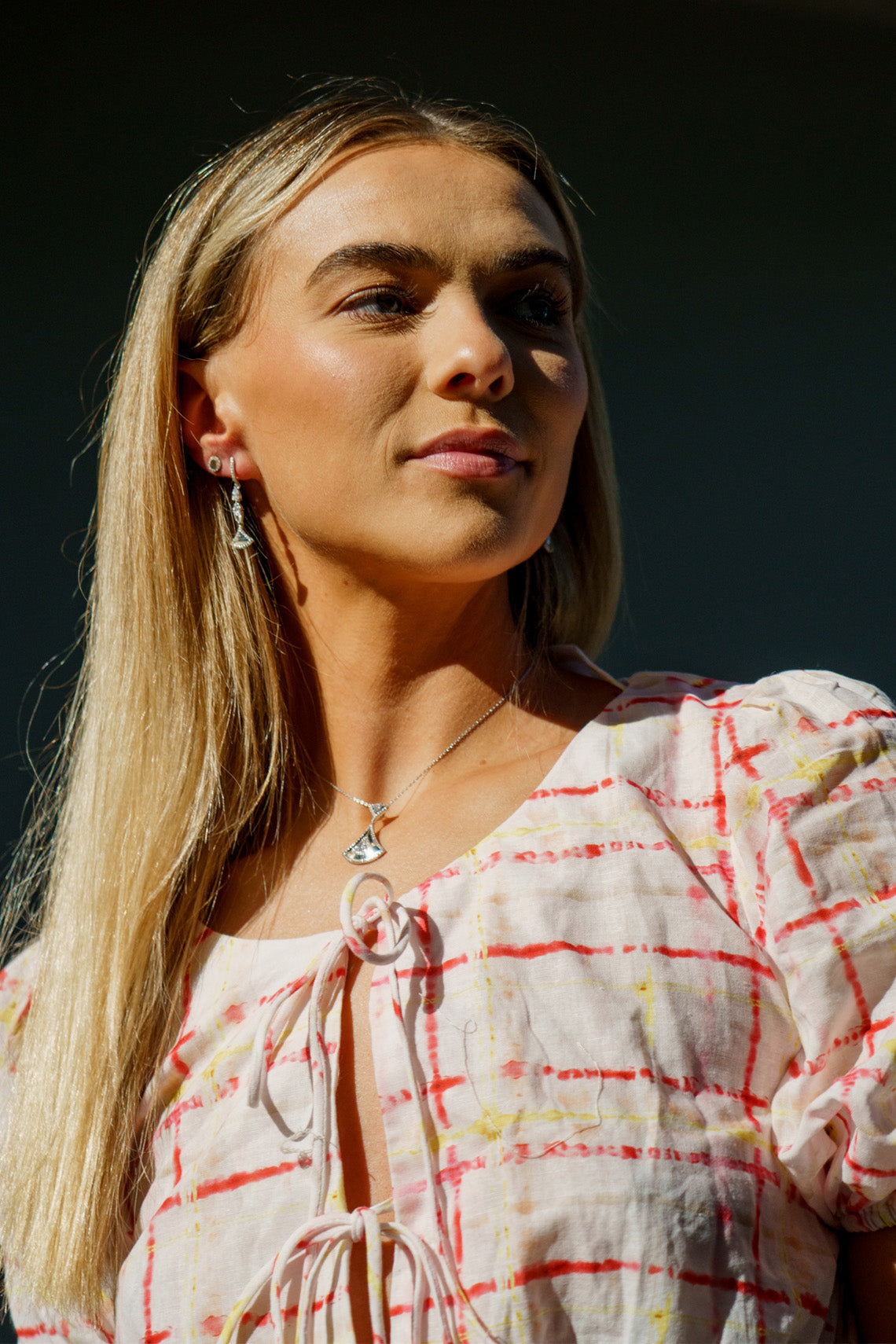 CHIC NOEL HIGH SHINE STUD EARRINGS SILVER-PEROZ Accessories