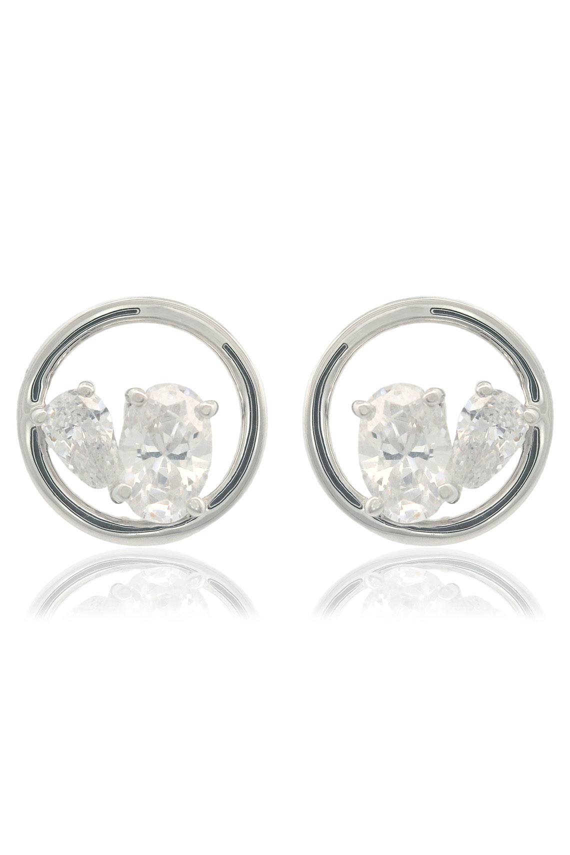 CHIC NOEL TOI ET MOI CIRCLE EARRINGS SILVER-PEROZ Accessories