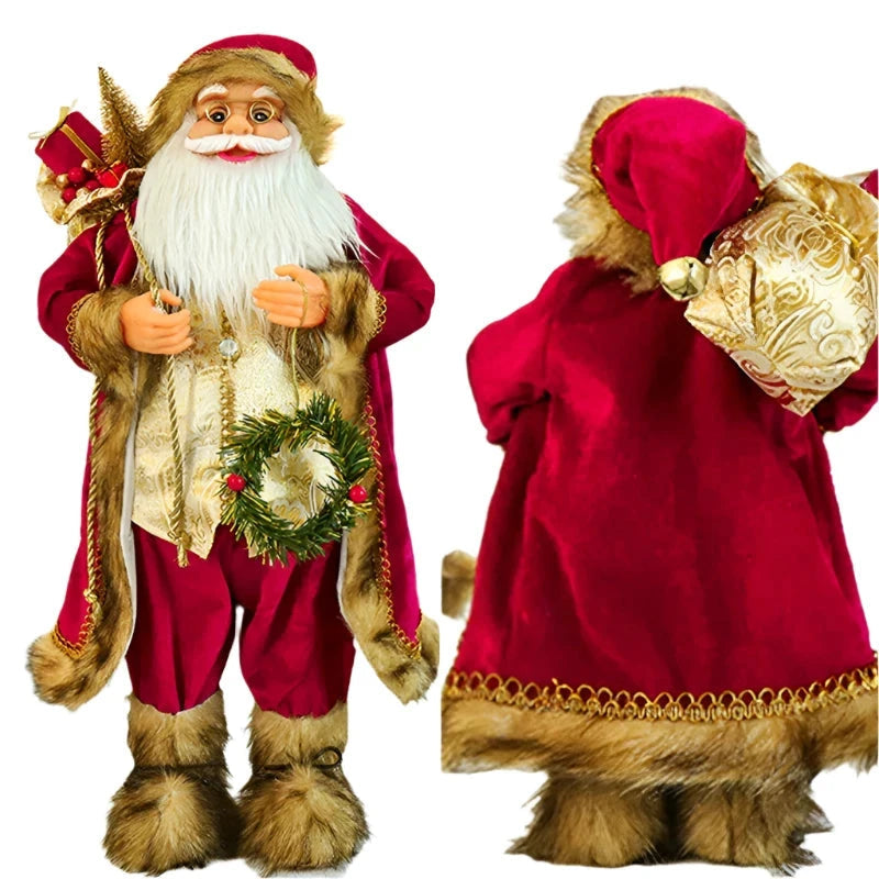 Christmas Santa Claus Doll - 30cm-Occasions > Christmas > Christmas Decorations-PEROZ Accessories