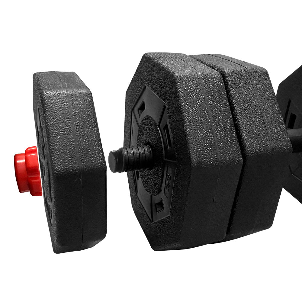 Everfit 40kg Dumbbells Barbell Set Adjustable Dumbbell Weight Lifting-Sports & Fitness > Exercise, Gym & Fitness > Free Weights-PEROZ Accessories