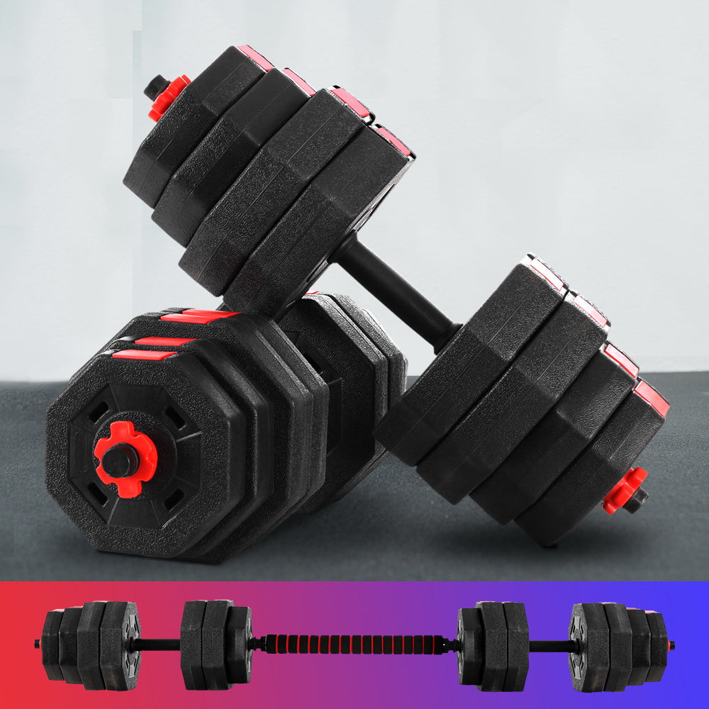 Everfit 40kg Dumbbells Barbell Set Adjustable Dumbbell Weight Lifting-Sports & Fitness > Exercise, Gym & Fitness > Free Weights-PEROZ Accessories