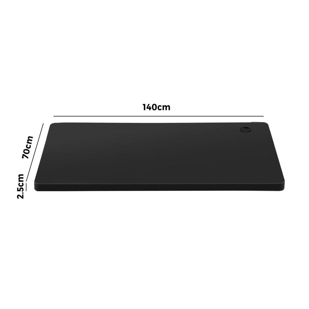 Oikiture Standing Desk Top Adjustable Electric Desk Board Computer Table Black-Office Desks-PEROZ Accessories