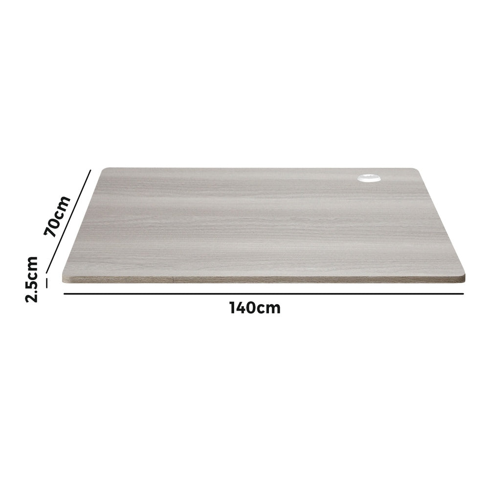 Oikiture Standing Desk Top Adjustable Electric Grey-Oak-Desk Board-PEROZ Accessories