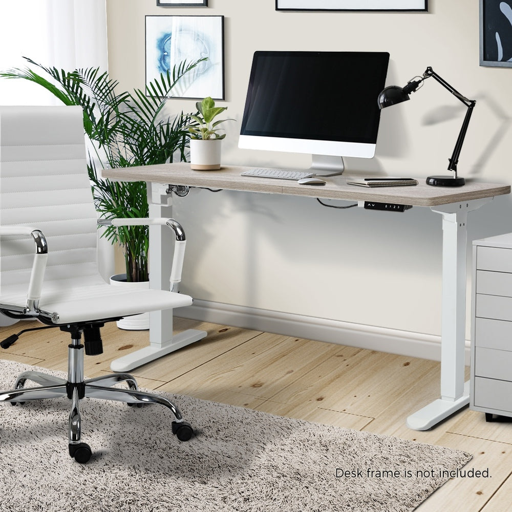 Oikiture Standing Desk Top Adjustable Electric Grey-Oak-Desk Board-PEROZ Accessories