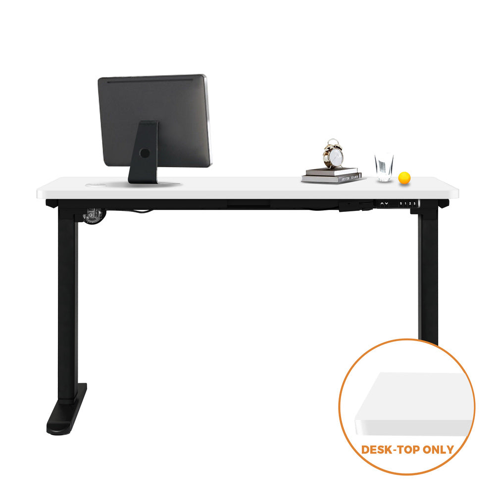 Oikiture Standing Desk Top Adjustable Electric Desk Board Computer Table White-Office Desks-PEROZ Accessories