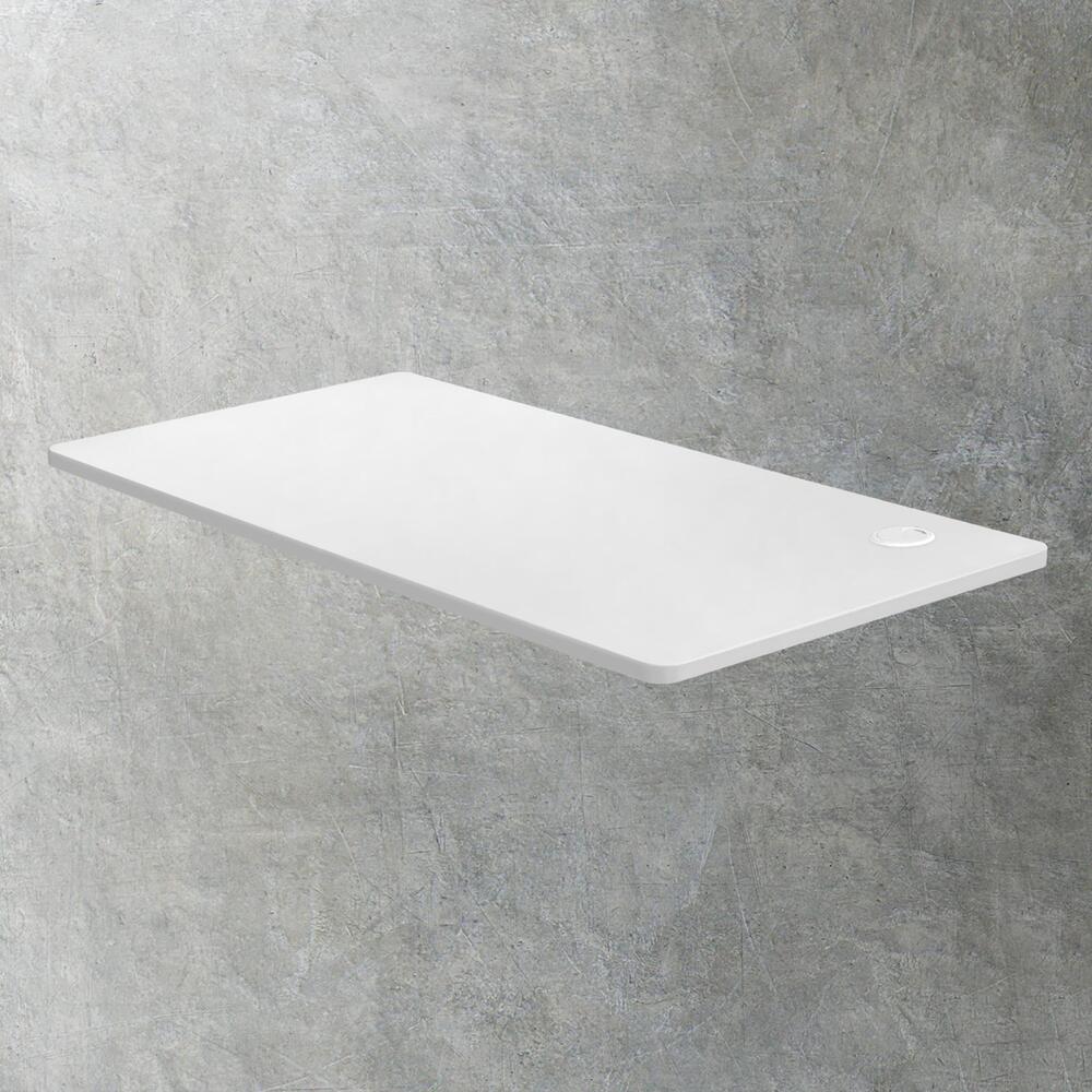 Oikiture Standing Desk Top with Drilled Hole White 150x75cm-Desk Board-PEROZ Accessories