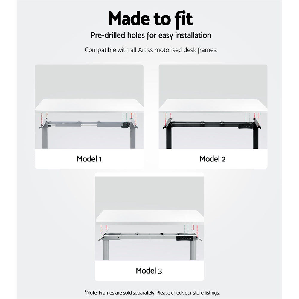 Artiss Standing Desk Top White 120CM-Office Desks-PEROZ Accessories