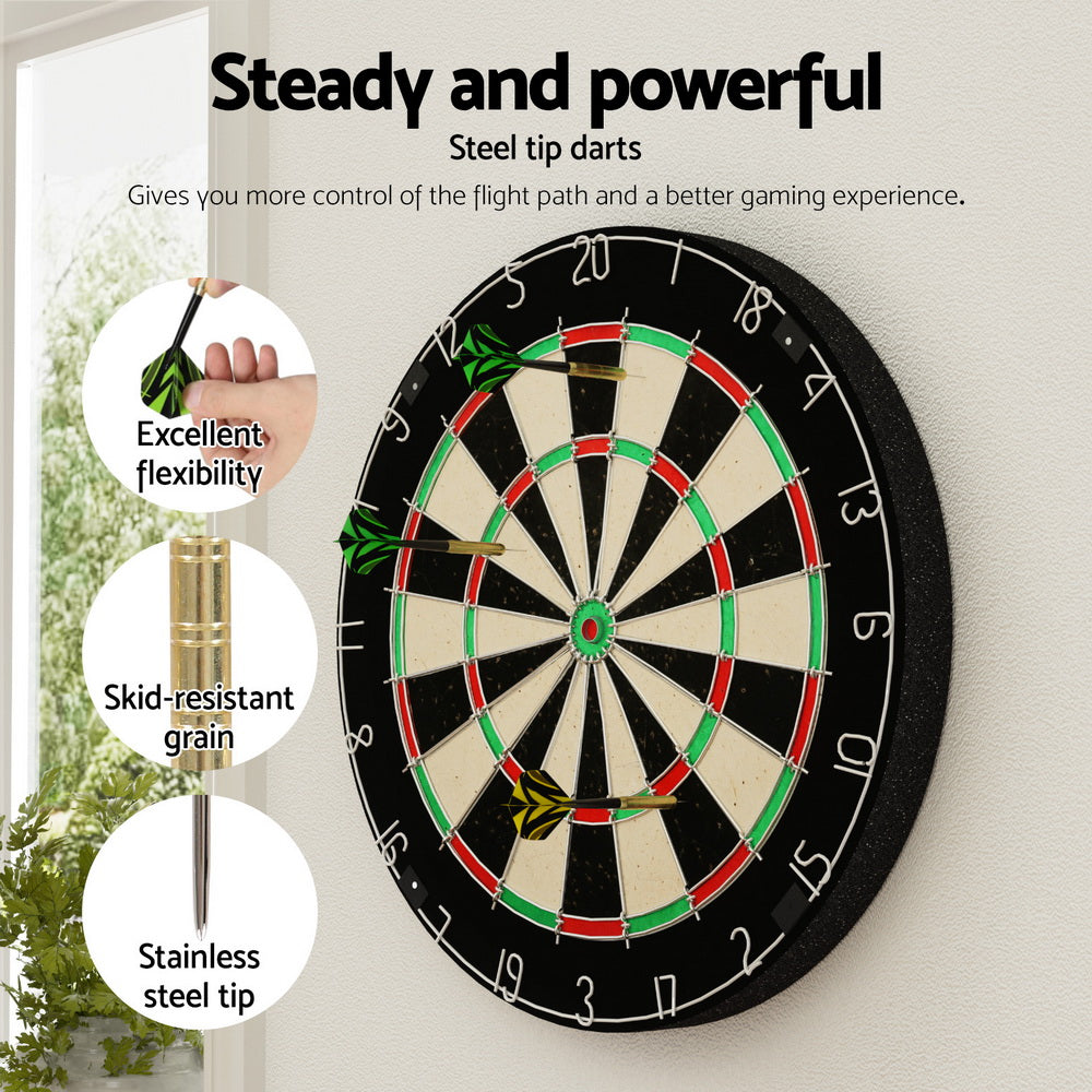 18" Dartboard Professional Dart Board Party Game Target Sport Competition Gift-Gift & Novelty > Games-PEROZ Accessories