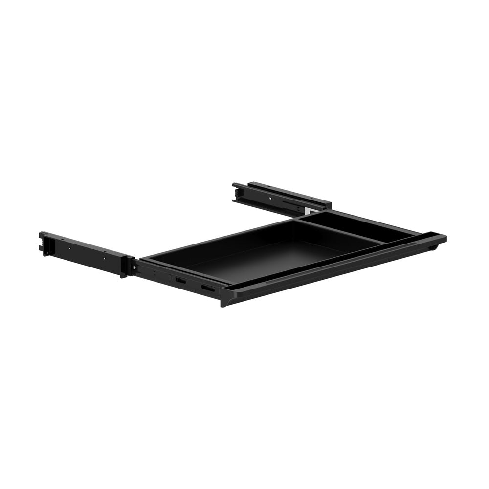 Oikiture Under Desk Drawer Pull-Out Drawer Sliding Tray Black-Desk Drawer-PEROZ Accessories