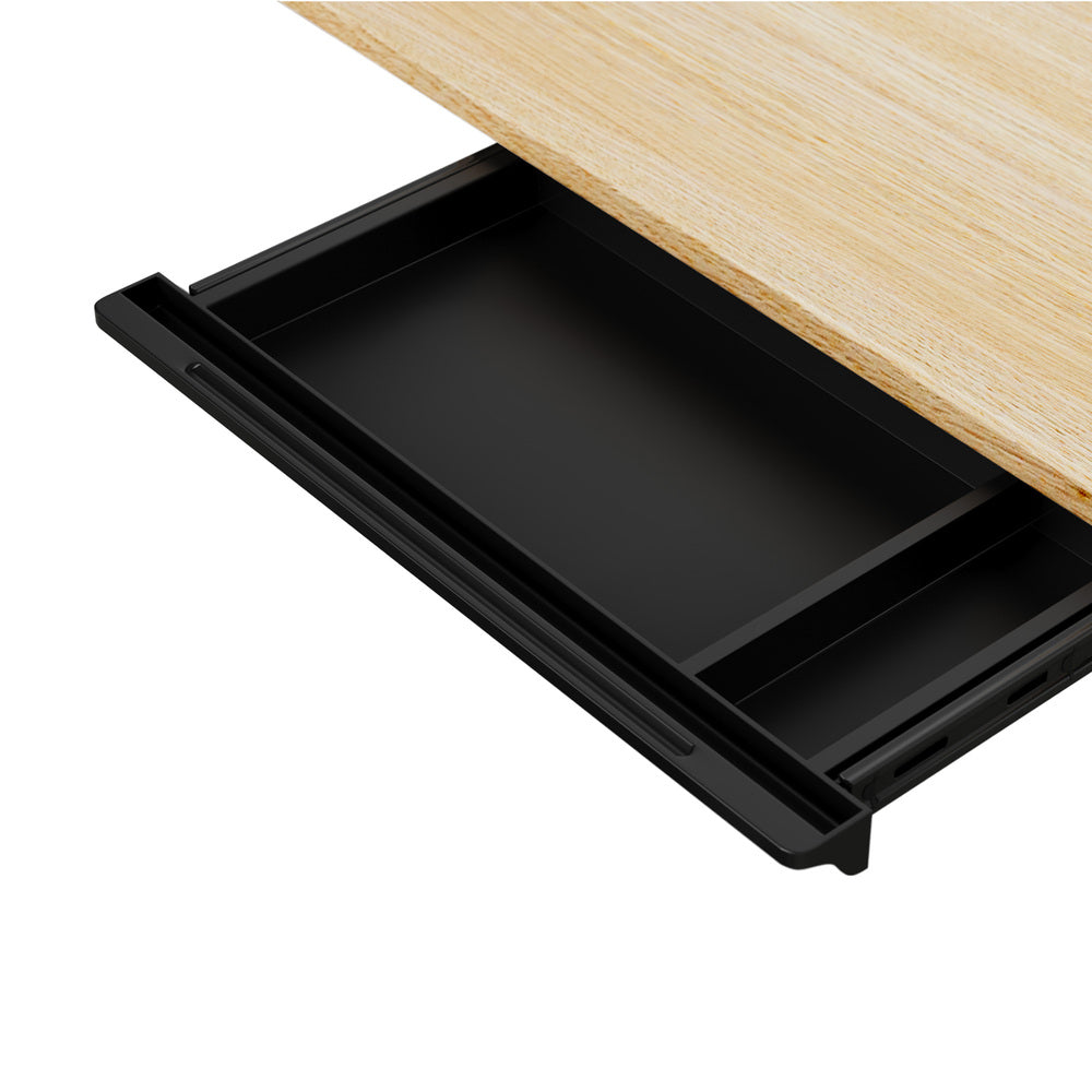 Oikiture Under Desk Drawer Pull-Out Drawer Sliding Tray Black-Desk Drawer-PEROZ Accessories