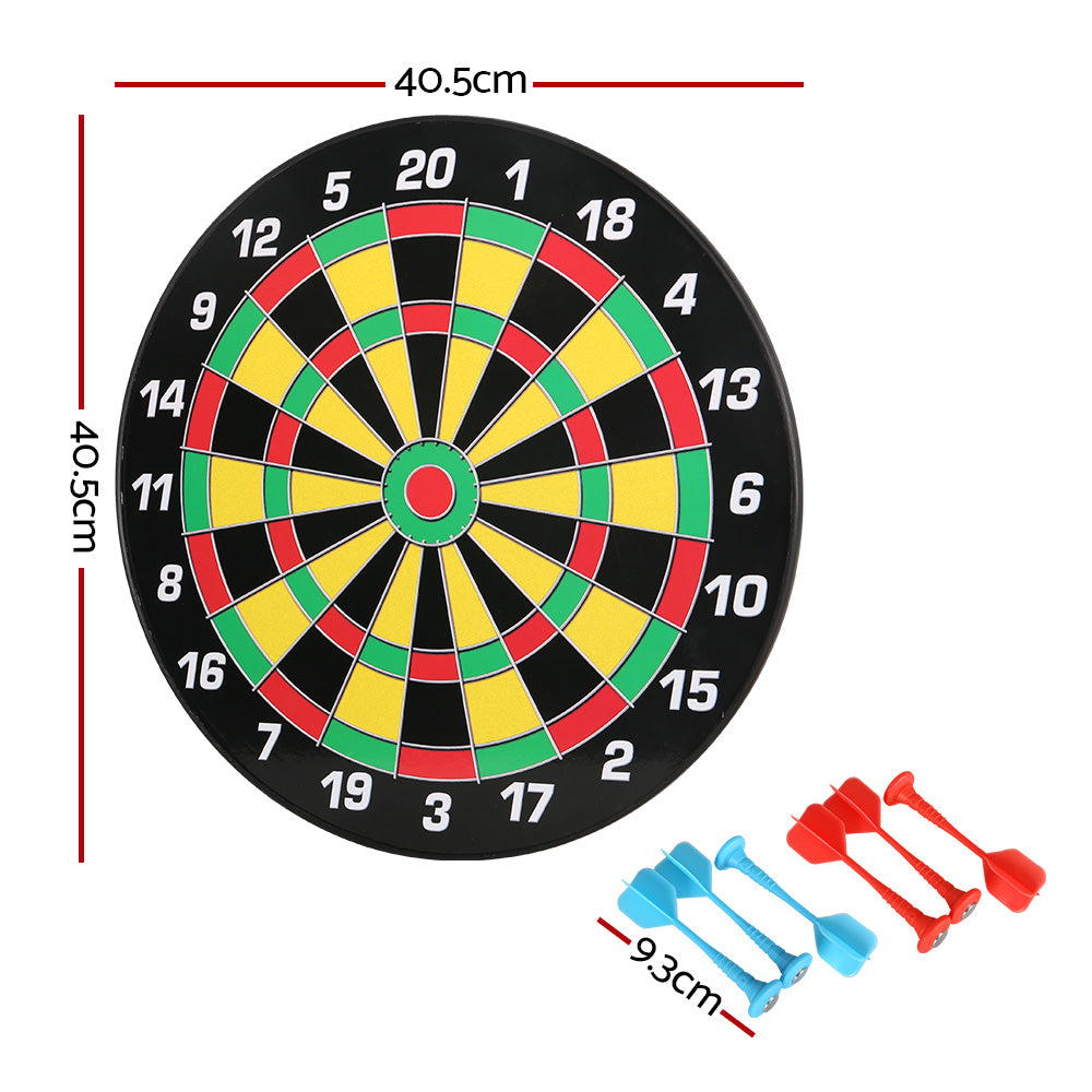 16" Magnetic Dartboard Dart Board 6 Darts Kid Adult Family Party Game Gift Toy-Gift & Novelty > Games-PEROZ Accessories