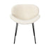 Oikiture 1PC Armchair Dining Chair Accent Chairs Tub Armchairs Sherpa Beige-Dining Chairs-PEROZ Accessories
