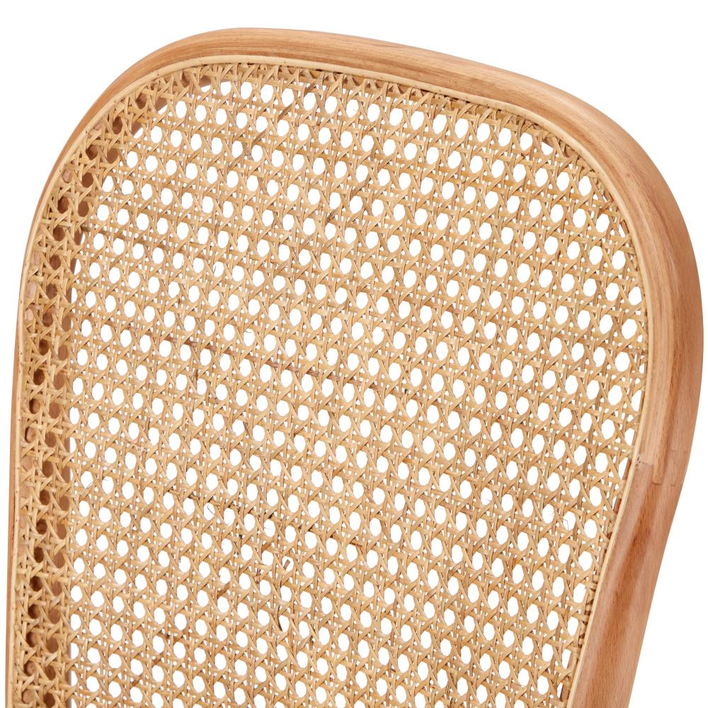 Oikiture Dining Chairs Wooden Chairs Rattan Seat Beige-Dining Chairs-PEROZ Accessories