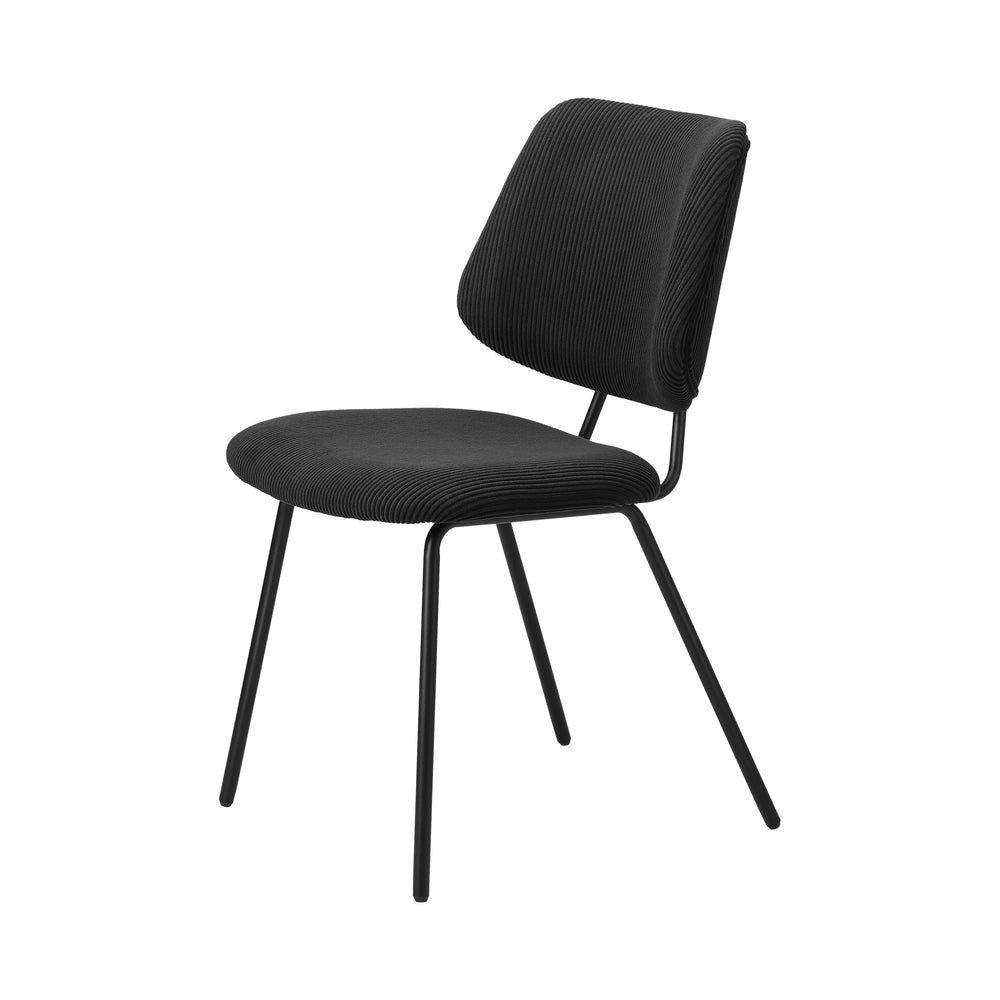 Oikiture 2x Dining Chair Vintage Retro Polyester Dark Grey-Dining Chair-PEROZ Accessories