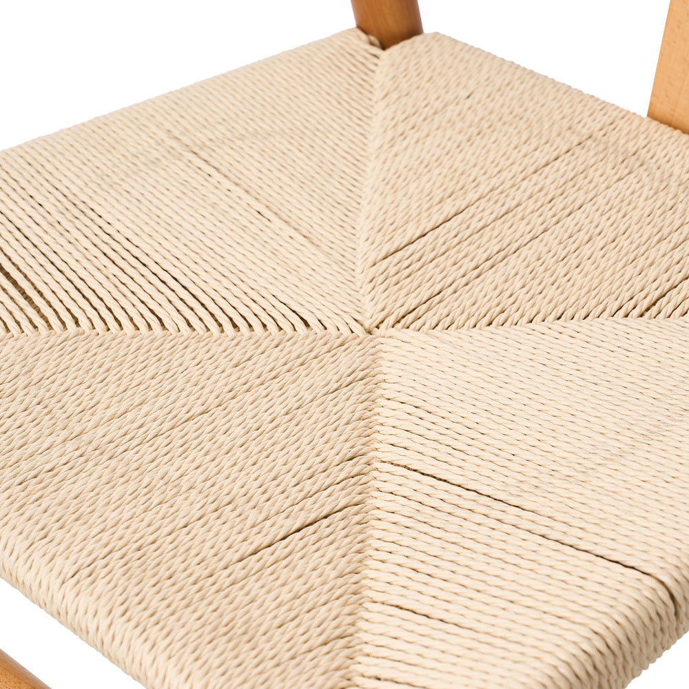 Oikiture Set of 4 Wooden Dining Chair Wishbone Shaped Chair-Dining Chair-PEROZ Accessories