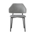 Oikiture Dining Chair Set of 2 Coffee Chair Home Kitchen Furniture Grey and Black-Dining Chairs-PEROZ Accessories