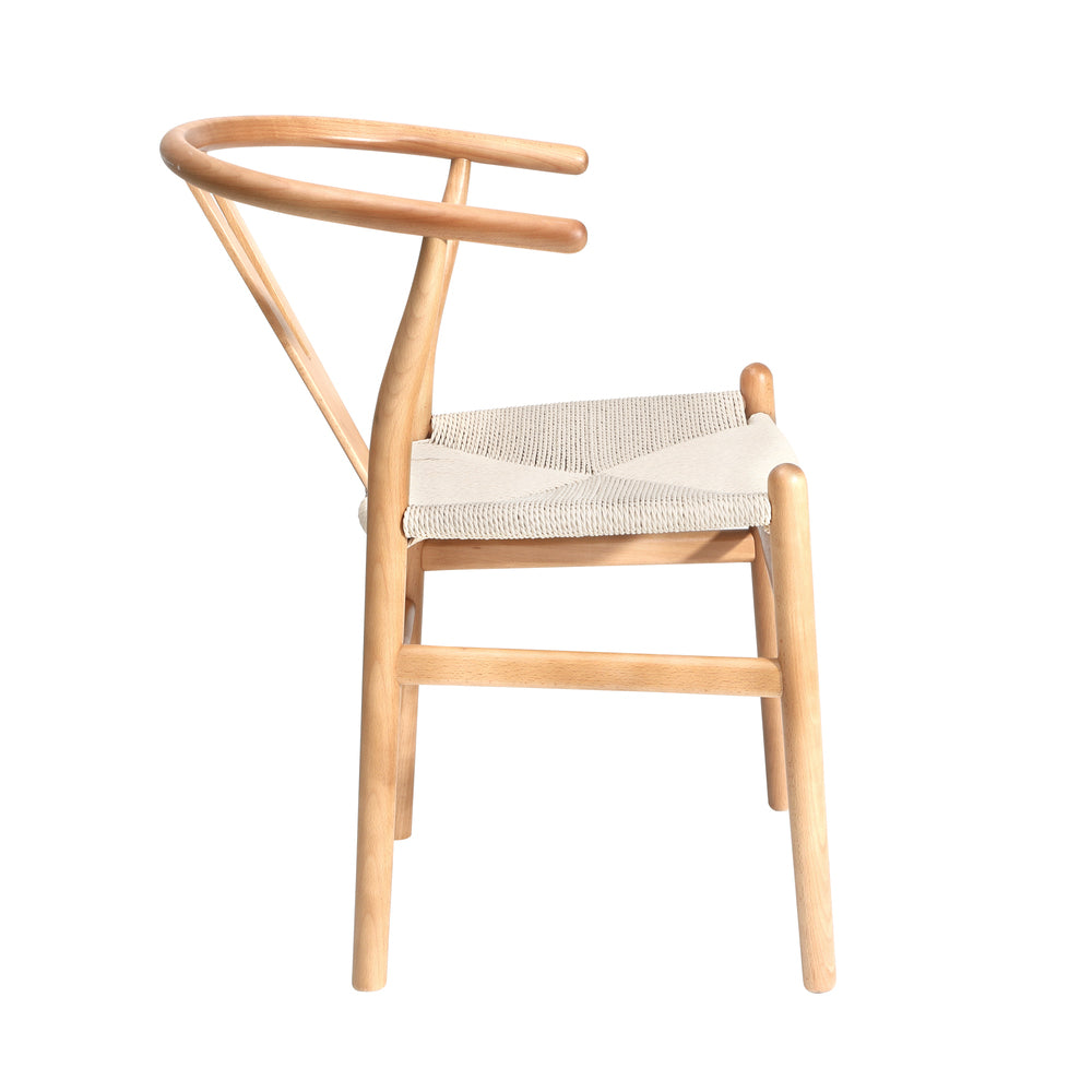 Oikiture 8x Dining Chair Wooden Hans Wegner Wishbone-Dining Chair-PEROZ Accessories