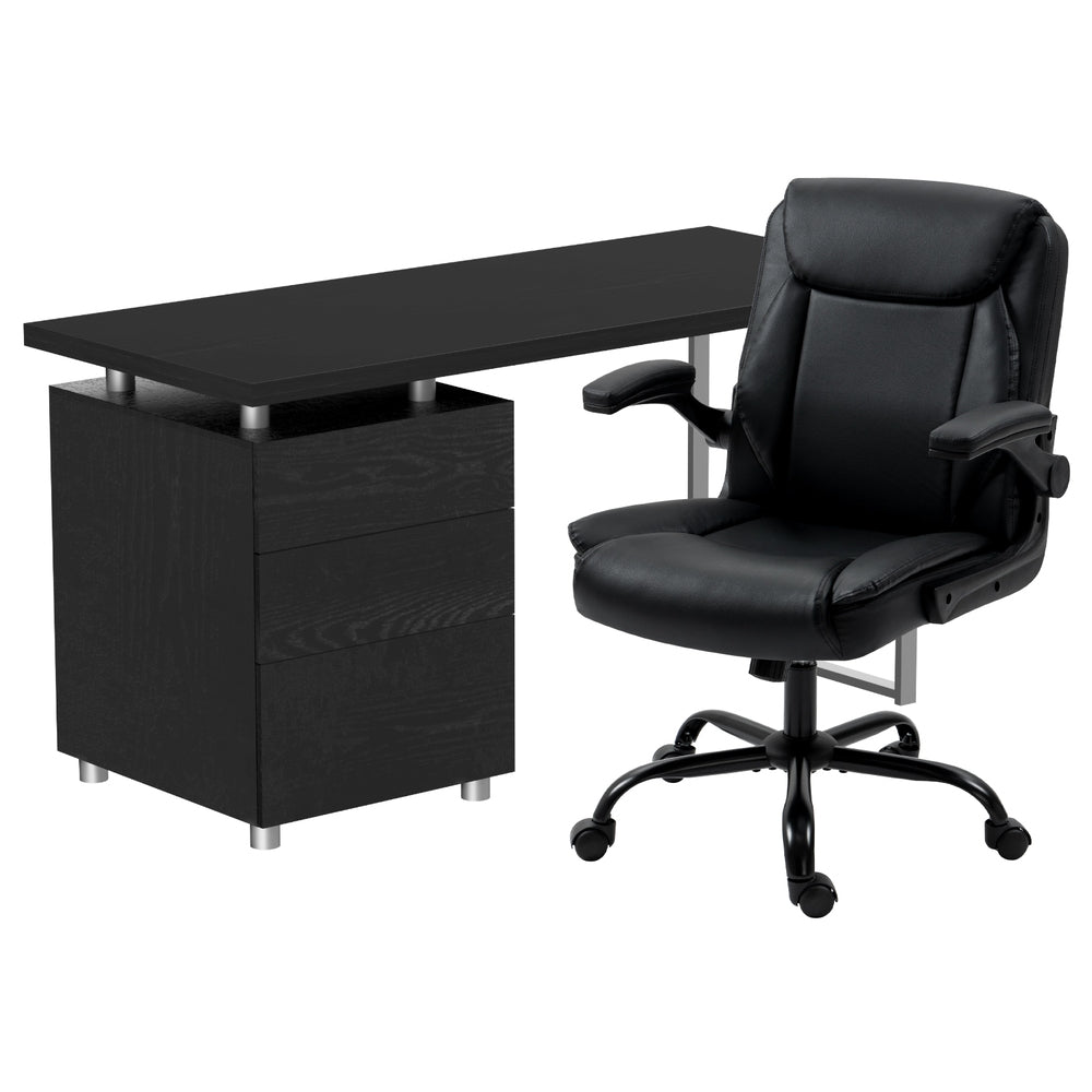 Artiss Computer Desk Executive Office Chairs Sets Black-Furniture > Office > Office & Desk Chairs-PEROZ Accessories
