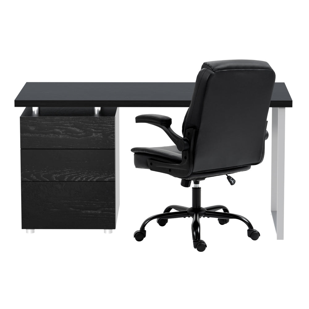 Artiss Computer Desk Executive Office Chairs Sets Black-Furniture > Office > Office & Desk Chairs-PEROZ Accessories