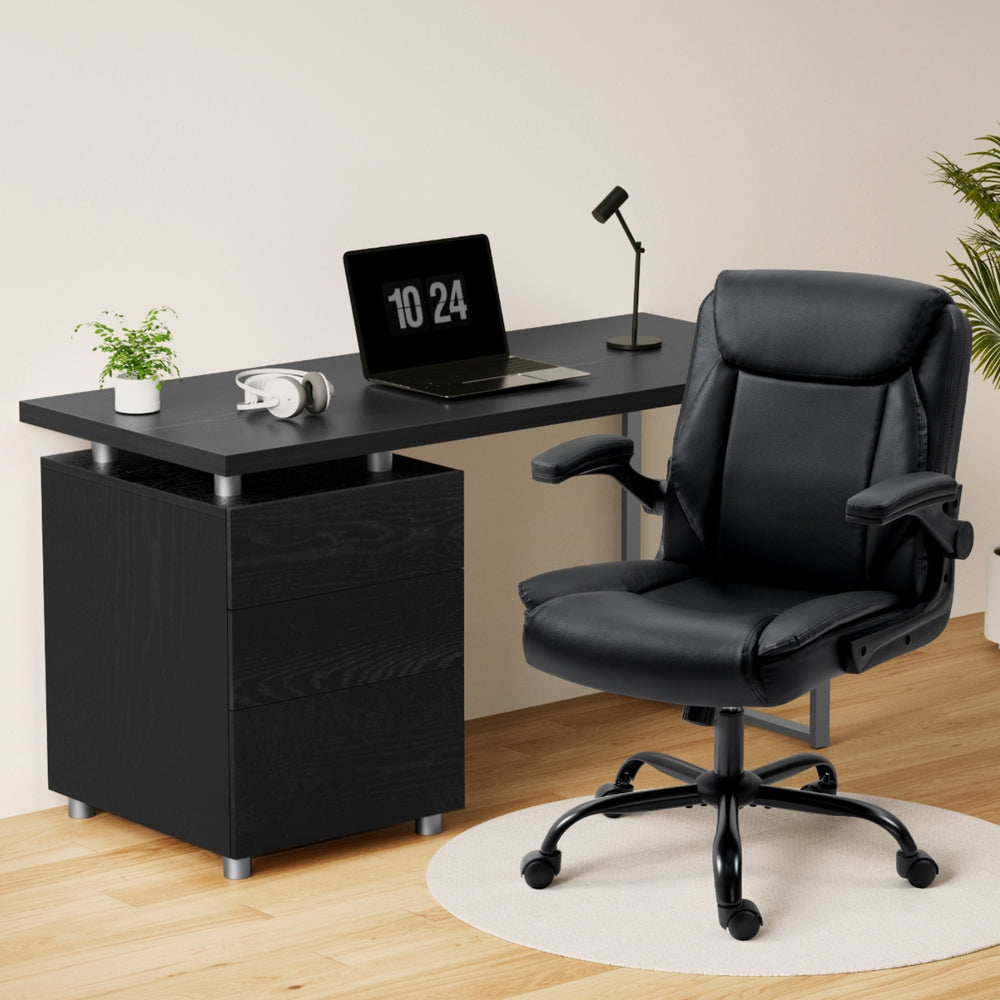 Artiss Computer Desk Executive Office Chairs Sets Black-Furniture > Office > Office & Desk Chairs-PEROZ Accessories