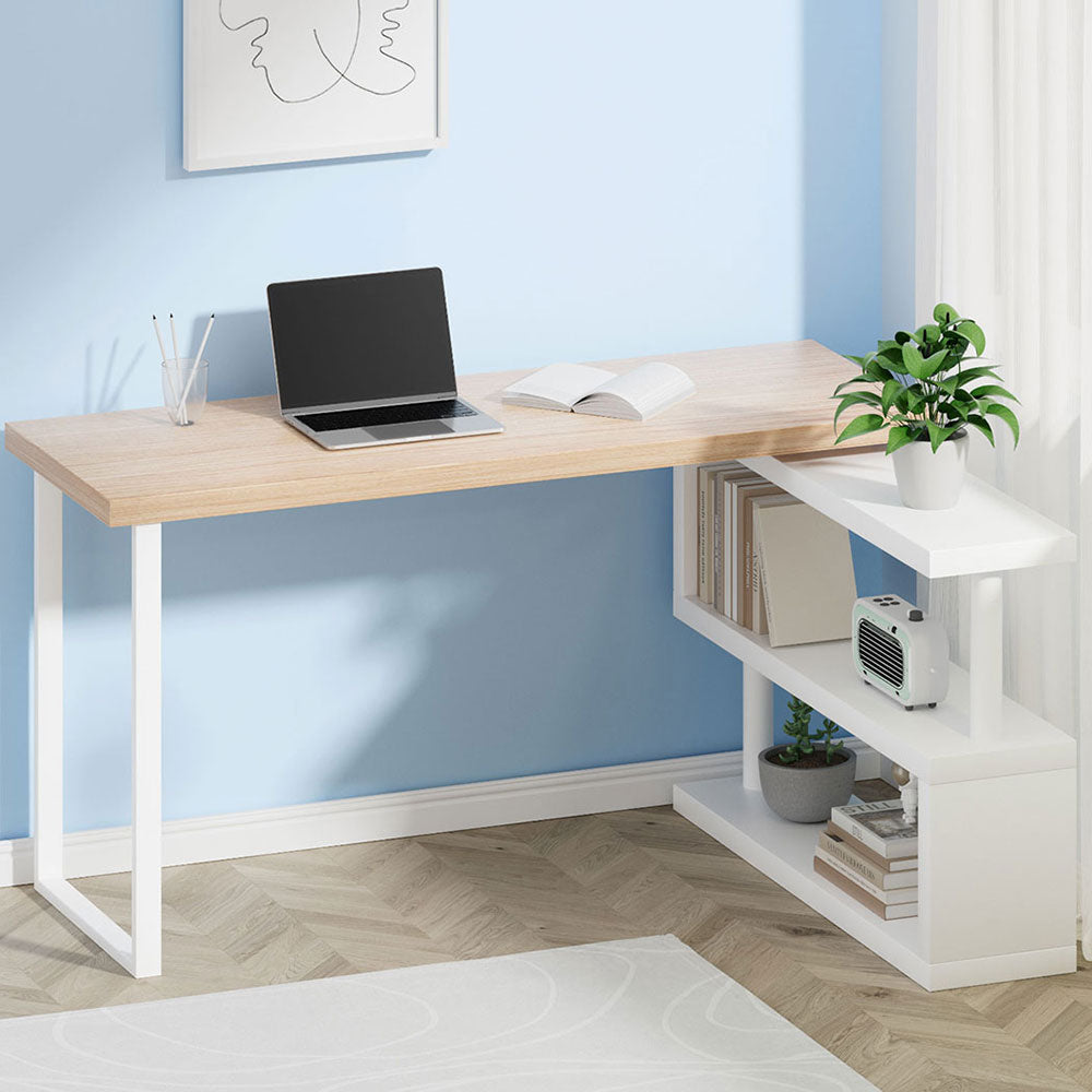 Artiss Computer Desk Bookshelf 140CM-Furniture > Office-PEROZ Accessories