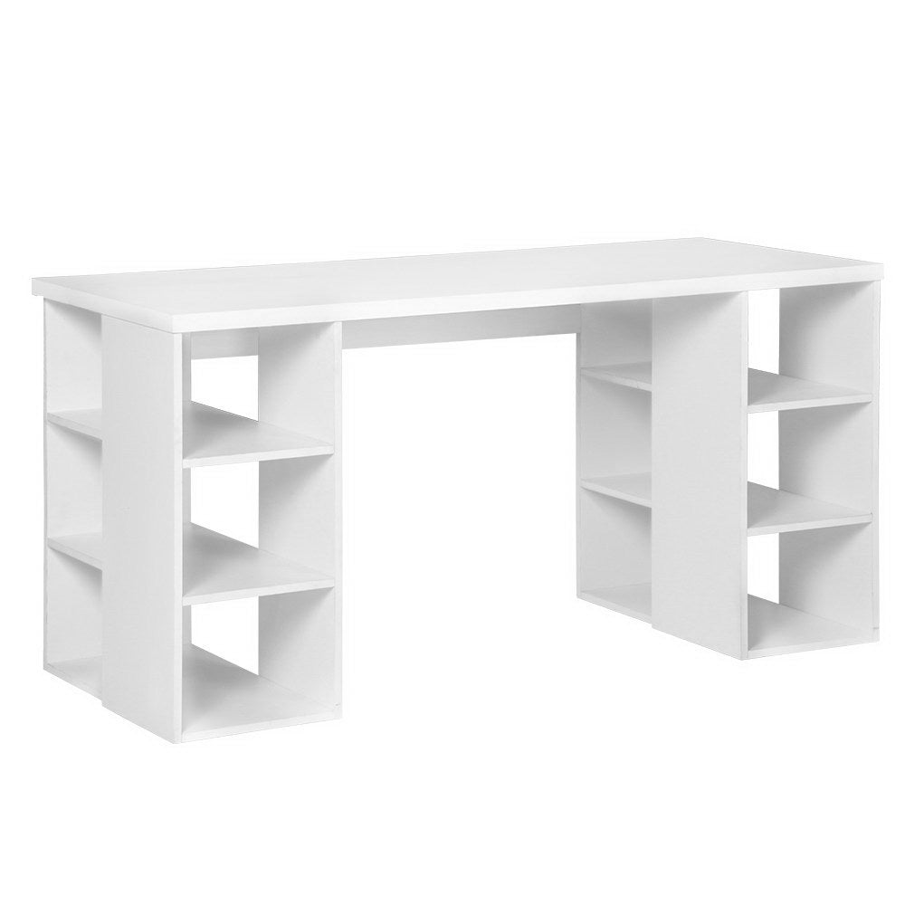 Artiss Computer Desk Bookshelf White 150CM-Furniture > Office-PEROZ Accessories